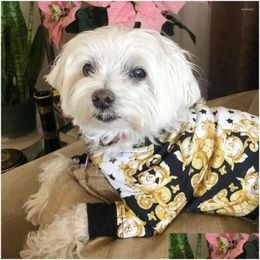 Dog Apparel Dog Apparel Puppy Hoodie Autumn Spring Cat Fashion Desinger Clothes Pet Soft Plover Small Cute Sweater Pomeranian Chihuahu Dht7G