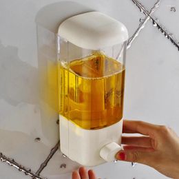 Liquid Soap Dispenser 500ML Wall Mounted Bathroom Sanitizer Shampoo Shower Gel Container Bottle Household Product