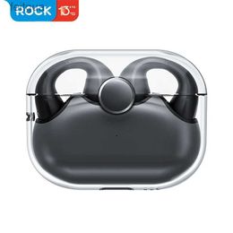 Cell Phone Earphones ROCK Ambie Sound EarCuffs TWS Earphone Bluetooth 5.2 Dual Stereo Touch Control Long Standby HIFI Ear Hook Headset Sport Earbuds YQ240202