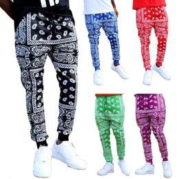 3D Printing Bandana Fashion Men Women Tracksuits Crewneck Hip Hop Pants Plus Size S-7XL Streetwear 240123
