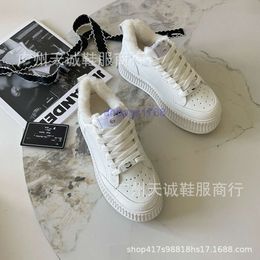 designer shoes chaneles sneaker Velvet Panda Shoes Warm Elevated Casual Couple Board Shoes Shoes Womens Shoes S1QI