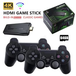 Video Game Console 24G Double Wireless Controller Stick 4K 20000 games 64GB 32GB Retro For TV boy gift 240123