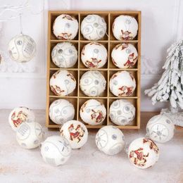 Christmas Decorations 1/2pcs 8cm White Foam Ball Xmas Tree Hanging Pendants Ornament For Home Year Navidad Natel