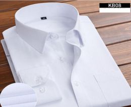 7XL 6XL Oversize Korea Style Mens Dress Shirts Fashion Blouses 2022 Long Sleeve Solid Hombre Camisa Social Men Clothing8343553