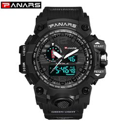 PANARS Men Sport Digital Watch Waterproof LED THOCK Male Military Electronic Army WristWatch Outdoor Multifunctional Clock LY19121245Y