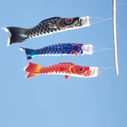Garden Decorations Satin Japanese Carp Windsock Wind Streamer Koi Nobori Sailfish Fish Flag For Outdoor Yard Children's Day Decoration