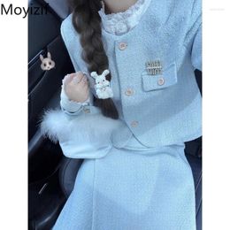 Work Dresses Autumn And Winter High-grade Coat Slimming Skirt Conjuntos Feminino Elegante Elegant 2 Piece Sets Womens Outfits Casual