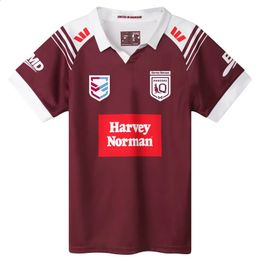 Harvey Norman QLD Maroons Mens Jersey Rugby Training Singlet Short Shirt Custom name and number size S5XL 240130