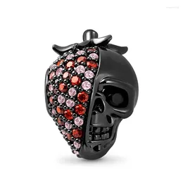 Loose Gemstones 2024 Original 925 Sterling Silver Charm Strawberry Skull Pendant Beads Charms Fit Diy Bracelets For Women Jewellery Making