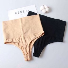 Tummy Control Women High Waist Thong Body Shaper Butt Lifter Shapewear Underwear See Through Panties