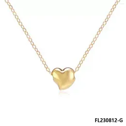 Ketten Frauen Halskette Anhänger elegante Modeschmuck Mädchen Geschenke Kette Gold FL230812