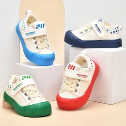 2023 Autumn Spring Kids Canvas Shoes Baby Boys Girls NonSkid Toddler Pre walker Hook Lock Casual Sport Sneakers 240126