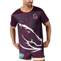 Brisbane Broncos Home Rugby Jersey MENS RUN OUT TEE Indigenous ANZAC TRAINING JERSEY size S5XL 240130