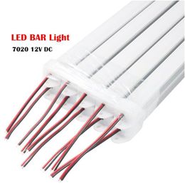 Led Bar Lights Light 50Cm 36Leds Dc 12V Rigid Strip Smd 7020 Tube With Aluminum Profile And Pc Er Drop Delivery Lighting Holiday Dhfhi