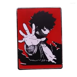 Brooches Anime My Hero Academia Dabi Cartoon Metal Enamel Backpack Bag Lapel Badge Brooch Pin