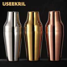 650ml 304 Stainless Steel Cocktail Shaker Mixer Wine Drinking French Style Party Bar Tools Accessories 240119
