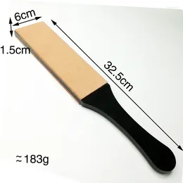 Other Knife Accessories Natural Polishing Wax Leather Board Paste Double Sided Razor Tool Sharpener Stone