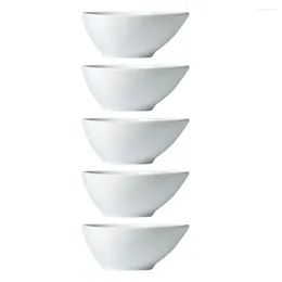 Plates 5 Pcs Water Drop Seasoning Dish Appetizer Serving Pot Delicate Soy Sauce Bowl Pickle Storage White Small Exquisite