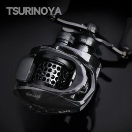 TSURINOYA Ultralight Baitcasting Fishing Reel Hurricane 50150 Brass Gear Versatile 66 1 Ultrasmooth High Strength 240119