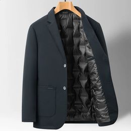 Highend suit down jacket fashion handsome men lapel slim national standard cashmere depth Blazers M4XL 240124