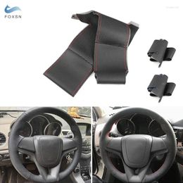 Steering Wheel Covers For Chevrolet Cruze 2009-2014 Aveo 2011-2014 Orlando 2010-2024 Ravon R4 2024-2024 Car Cover Leather Accessories