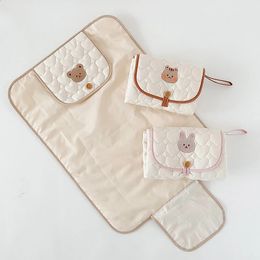 Baby Portable Diaper Changing Pad Foldable Bag Multifunction Nappy Diapering Mat Reusable Washable Mattress born Stuff 240131