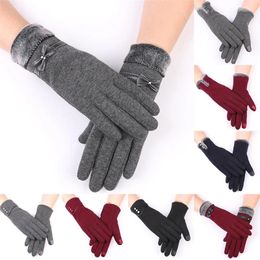 Cycling Gloves Thermal Winter Women Men Bike Hand Warmer Fleece Lined Guantes Full Finger Mittens Touchscreen Waterproof