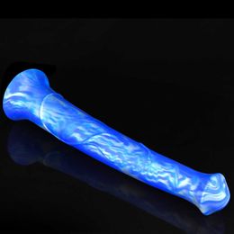 Dildos Horse Thick Stallion Mixed Color Simulation Penis Anal Plug Female Masturbation Device Cock False Ashes