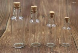 Bottles 10PCS 27 80 10mm 25ml Clear Liquid Drift Jars Sand Bottle Cork Glass Vials Containers Wedding Holiday Decor