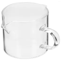 Dinnerware Sets Mini Glass Milk Cup Creamer Jug Multi-Functional Seasoning Dish Small Coffee Pitcher Vinegar Sauce With Handle