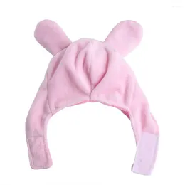 Dog Apparel Adjustable Pet Hat Plush Cute Pig Shape Cat Winter Headwear Costume Small Kitten For Warmth