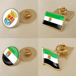 Brooches Coat Of Arms Extremadura Autonomous Community Spain Flag Lapel Pins Broochs Badges