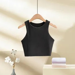 Women's Tanks Comfortable Polyester Tank Top Stylish Sleeveless Tops For Summer Casual Solid Color Slim Fit Daily Women