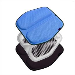 Car Seat Covers Gel Cooling Cushion Porous Honeycomb Pad Anti-skid Pillow Mat Pressure Relief