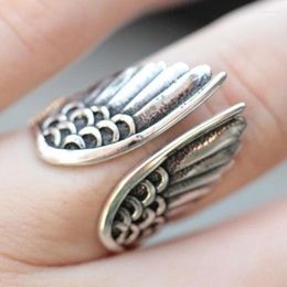 Wedding Rings Vintage Angel Wings Ladies Men's Boho Creative Open Finger Women's Jewellery High Quality