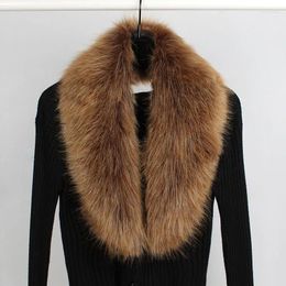 Scarves 2024 Women Faux Fox Fur Collar 90CM Multicolor Shawl Female Fashion Autumn And Winter Warm Scarve 14 Colors