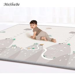 200180cm Baby Mat 1cm Thick Play Carpet Foam Puzzle Mats Kid Crawl Developing Playmat Infant Blanket Toddler Rug 240127