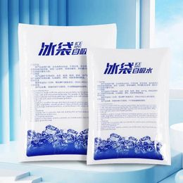 Storage Bags 100pcs Self Absorbent Ice Bag Gel Cooler Reusable Cooling For Food Fresh-keeping And Cold Preservation Water Free Grade