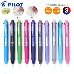 1Pcs Pilot Frixion Erasable Gel Pen LKFB-60EF 3 In 1 Multi-function Pen 0.5 / 0.38 Mm School Supplies Technical Stationery 240122