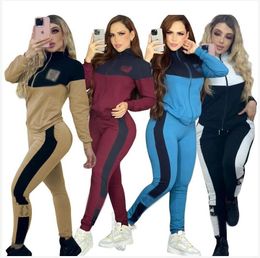NEWCCS Women's Tracksuits Luxury brand Knitted Casual sports Suit 2 Piece Set designer Tracksuits