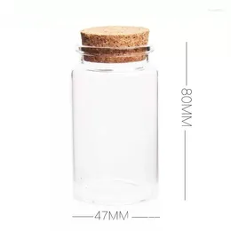 Bottles 24PCS 47 80mm 100ml Glass Bottle Spice Jar Storage Tank Vial Wed Home Decor Supplies Food Container Tool Kitchen Gadgets