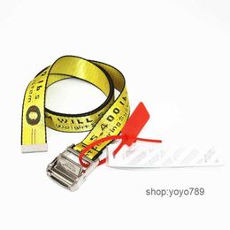 Belts A1112 Stle Off Yellow White Belt Designer for Men Womens Canvas Wholesale Waist Nylon Run Adjustable Casual Strap Long Boy Gym Fashion 5 ZVY7