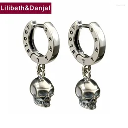 Dangle Earrings Women Men Drop Earring 925 Sterling Silver Vintage Punk Skull Male Female Christmas Gift Fine Jewellery 2024 FE3