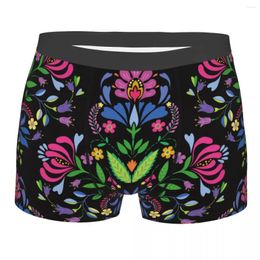 Underpants Man Mexican Floral Folk Pattern Boxer Briefs Shorts Panties Soft Underwear Polish Ethnic Flowers Male Humour