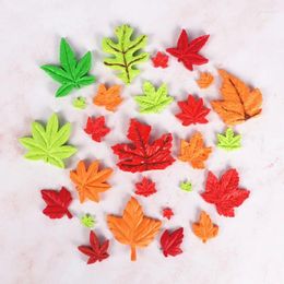 Baking Moulds Autumn Maple Leaf Silicone Mold Farm Fondant Cake Decoration Chocolate Tools Cupcake Insert DIY