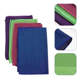 Running Sets 4 Pcs Sports Towel Sweat Wipe Towels Cooling Absorb Summer Polyester Men Women Miss