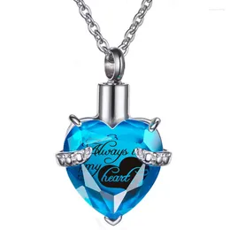 Chains Stainless Steel Vintage Cremation Bone Ashes Pet Urn Pendant Necklace Retro Angel Wings Heart Pray Memorial Keepsake Jewellery