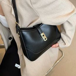 Evening Bags LEFTSIDE Saddle Shoulder Side Bags 2023 Winter Designer Trend Crossbody Bag Small Leather Fashion Handbags and Purses