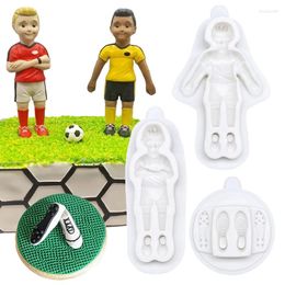 Baking Moulds Football Players Boots Silicone Sugarcraft Cupcake Mould Fondant Cake Decorating Tools