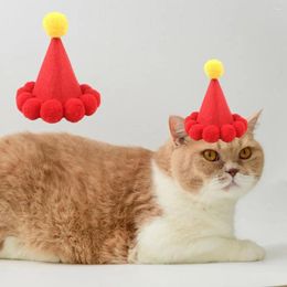 Dog Apparel Pet Headgear Cat Cap Adjustable Ultralight Hat Headwear For Comfortable Pography Prop Bright Color Felt